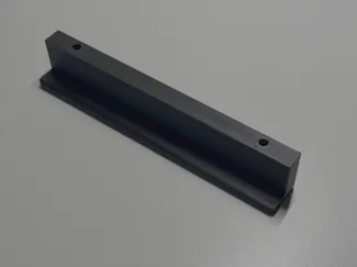 Beveled handle for kitchen cabinets or cupboards