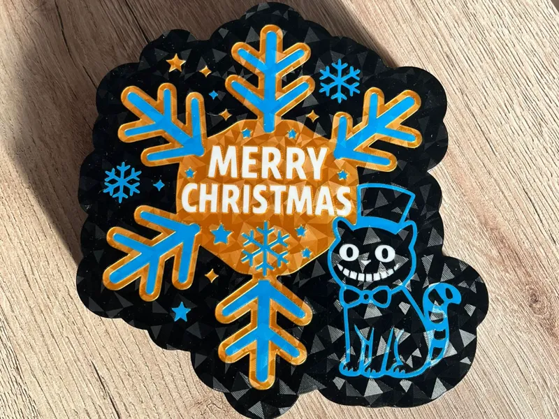 Merry Chrismas Schneeflocke