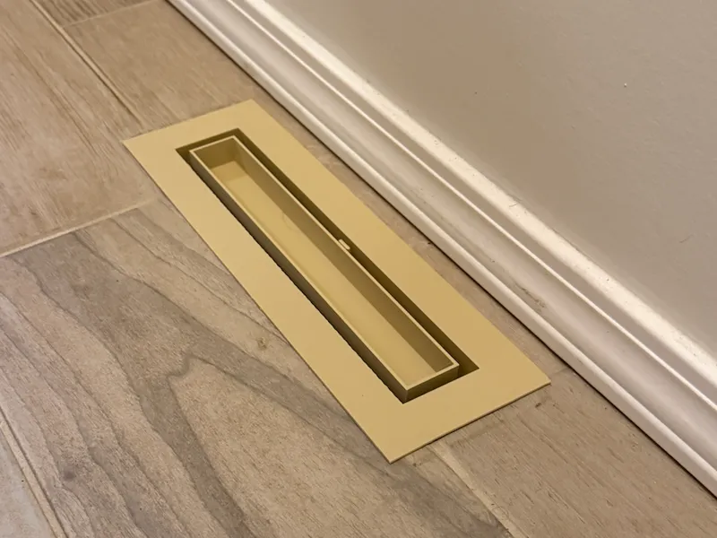 Flush Mount Floor Air Vent with 