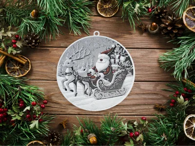 Hueforge - Christmas tree bauble ornament - 8 cm
