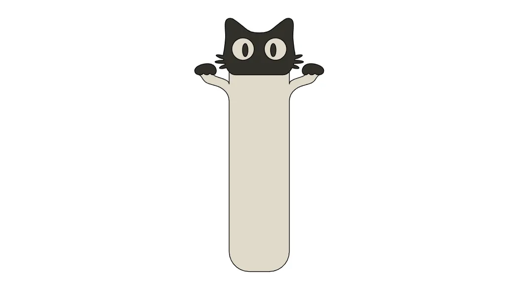 Cat Bookmark view 4