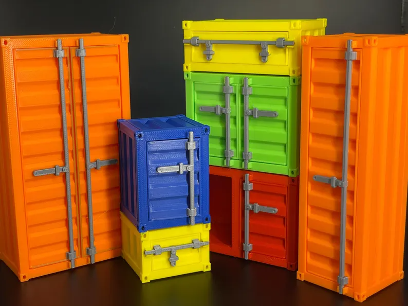 1:12 Scale Shipping Container Dollhouse Furniture