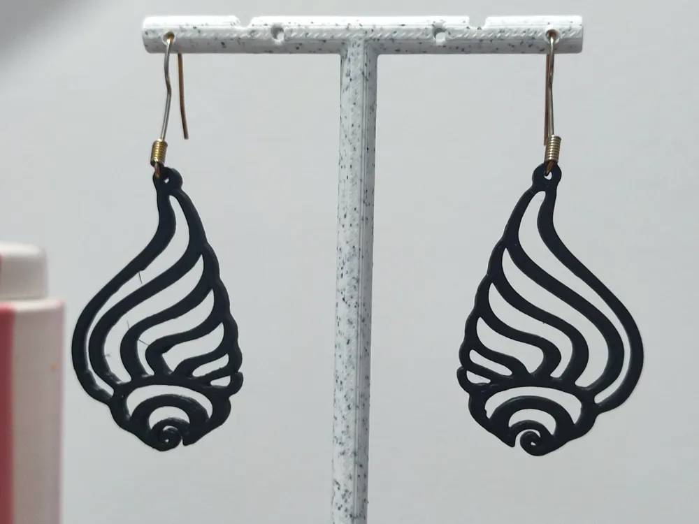 Pendientes: Aretes Espiral del Mar. Referencia del modelo original.