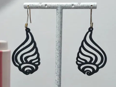 Pendientes: Aretes Espiral del Mar — referencia de MakerWorld