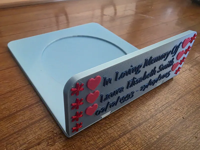 Urn Stand/Plaque