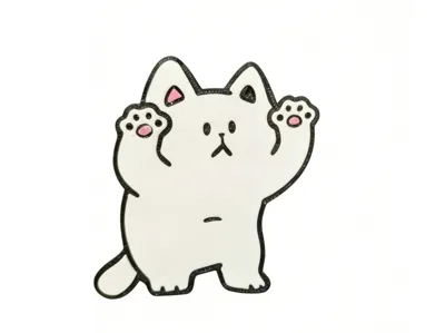 Paw-Waving  Cat