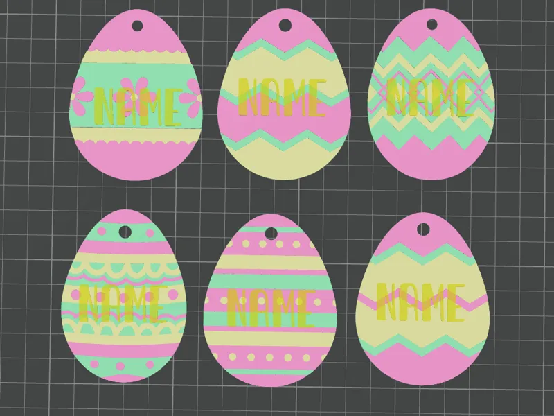 Egg tag/keychain