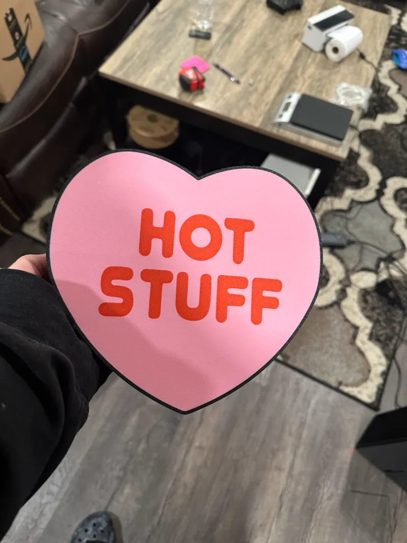 Hot stuff candy heart lightbox