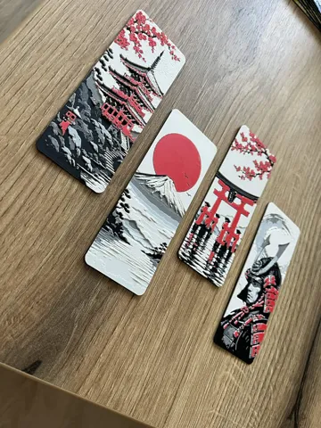Accesorio para impresora 3D: FREE TO SELL! – Japan Red Bookmark Set - NO AMS — vista de referencia 4