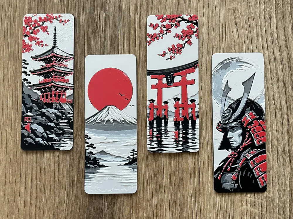 Accesorio para impresora 3D: FREE TO SELL! – Japan Red Bookmark Set - NO AMS. Referencia del modelo original.
