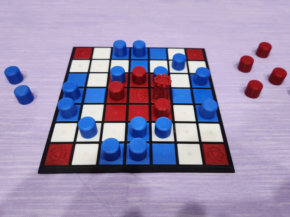 7x7 Tafl Board W/ Rules - Ard Rí, Brundub, Magpie - Free 3D Print Model ...