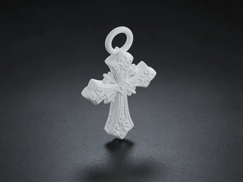 Elegant Chrome Cross