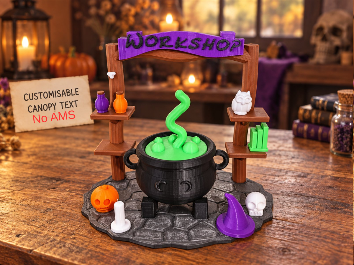 Witch's Cauldron Workshop | No AMS 3D model by Yumi_Raven