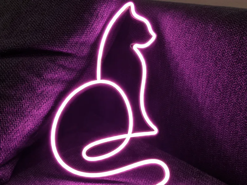 Cat Neon LED Sign