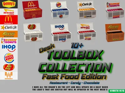 10+ Desk Toolbox Fast Food - Chocolate - Candy