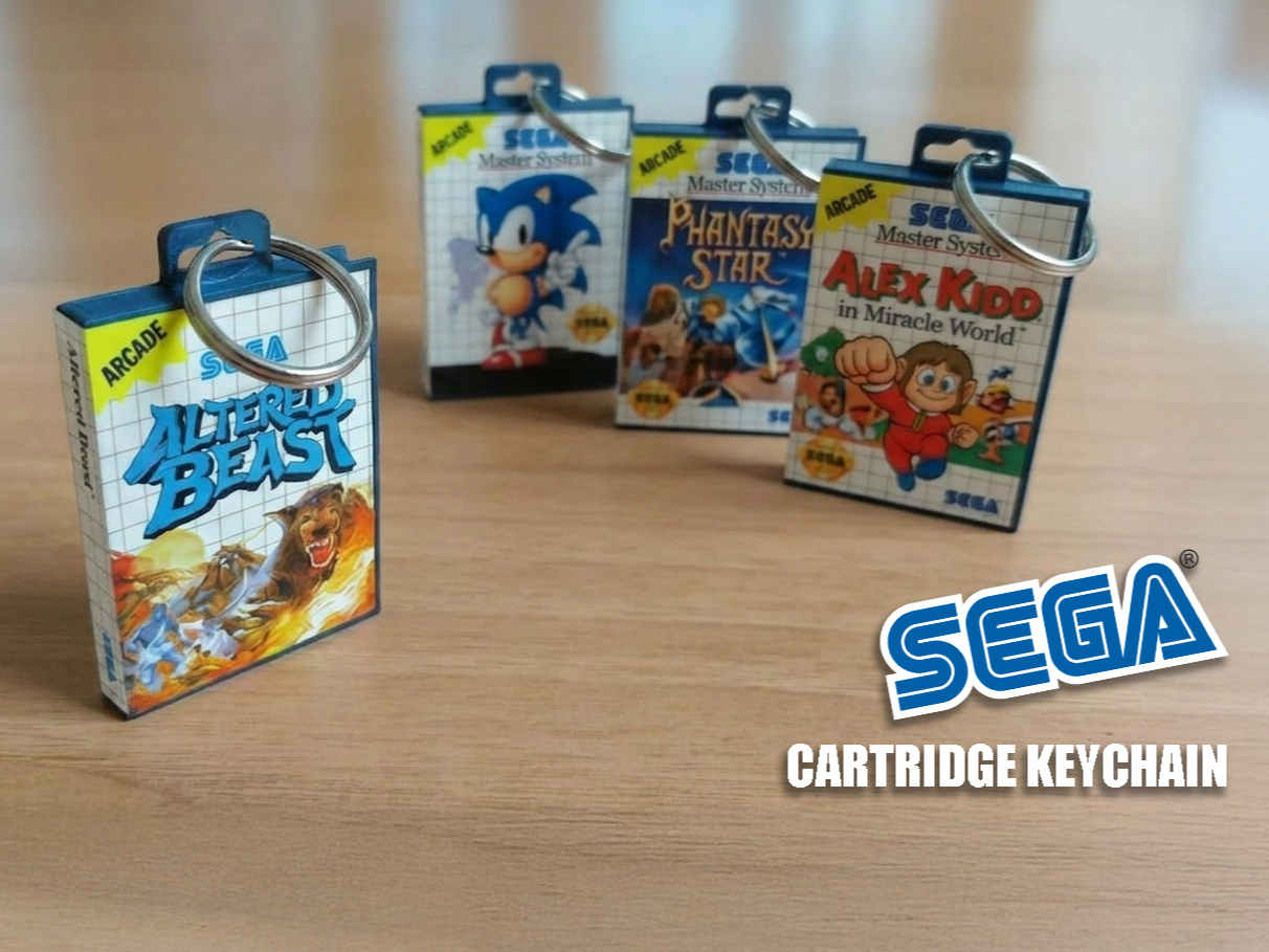 Sega Master System - Mega Drive - Case Keychain