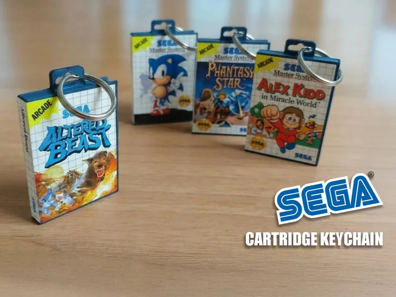Sega Master System - Mega Drive - Case Keychain