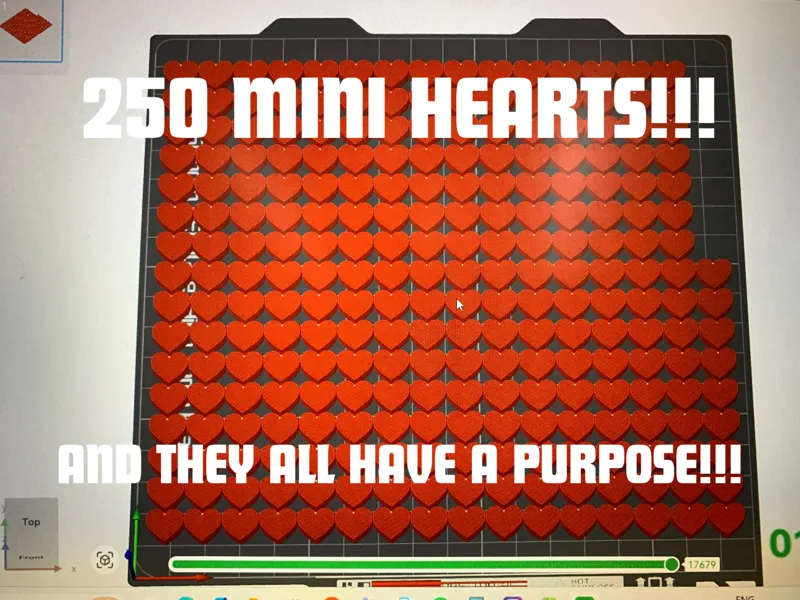 250 MINI HEARTS!!!