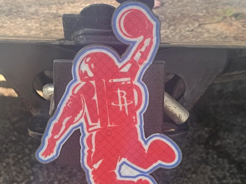 Houston Rockets Astronaut Truck Hitch Cover
