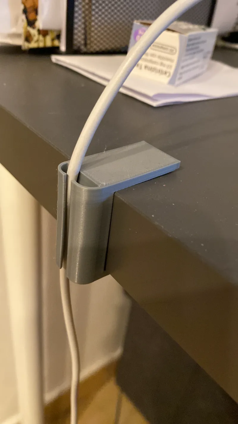 Cable Holder for Desktop Ikea