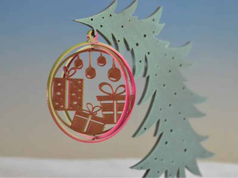 Christmas spinning ornament gifts