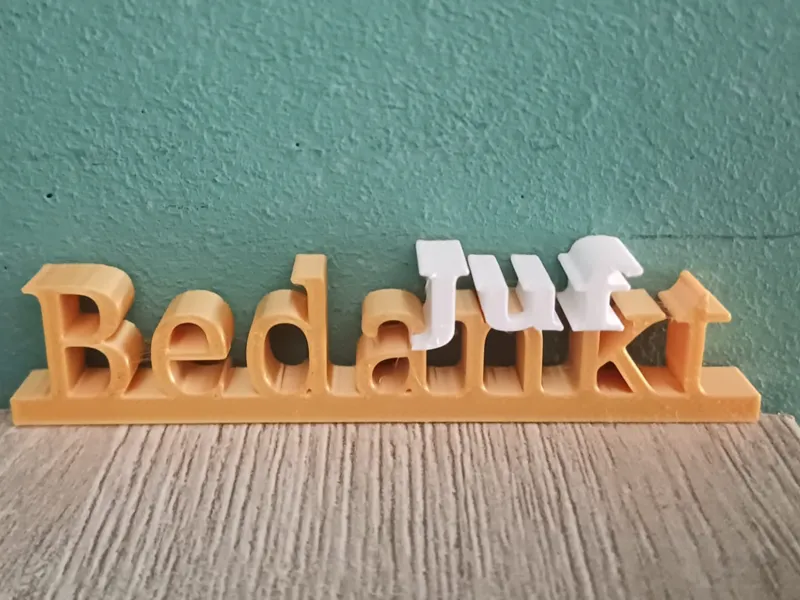 bedankt juf gift 