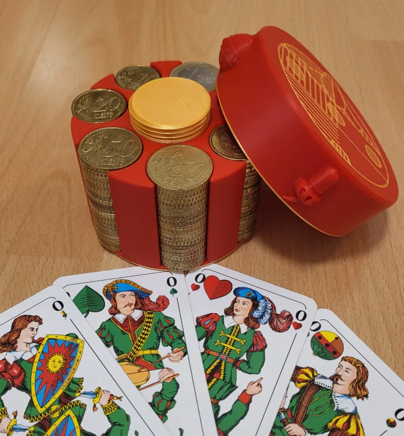 Schafkopf coin storage
