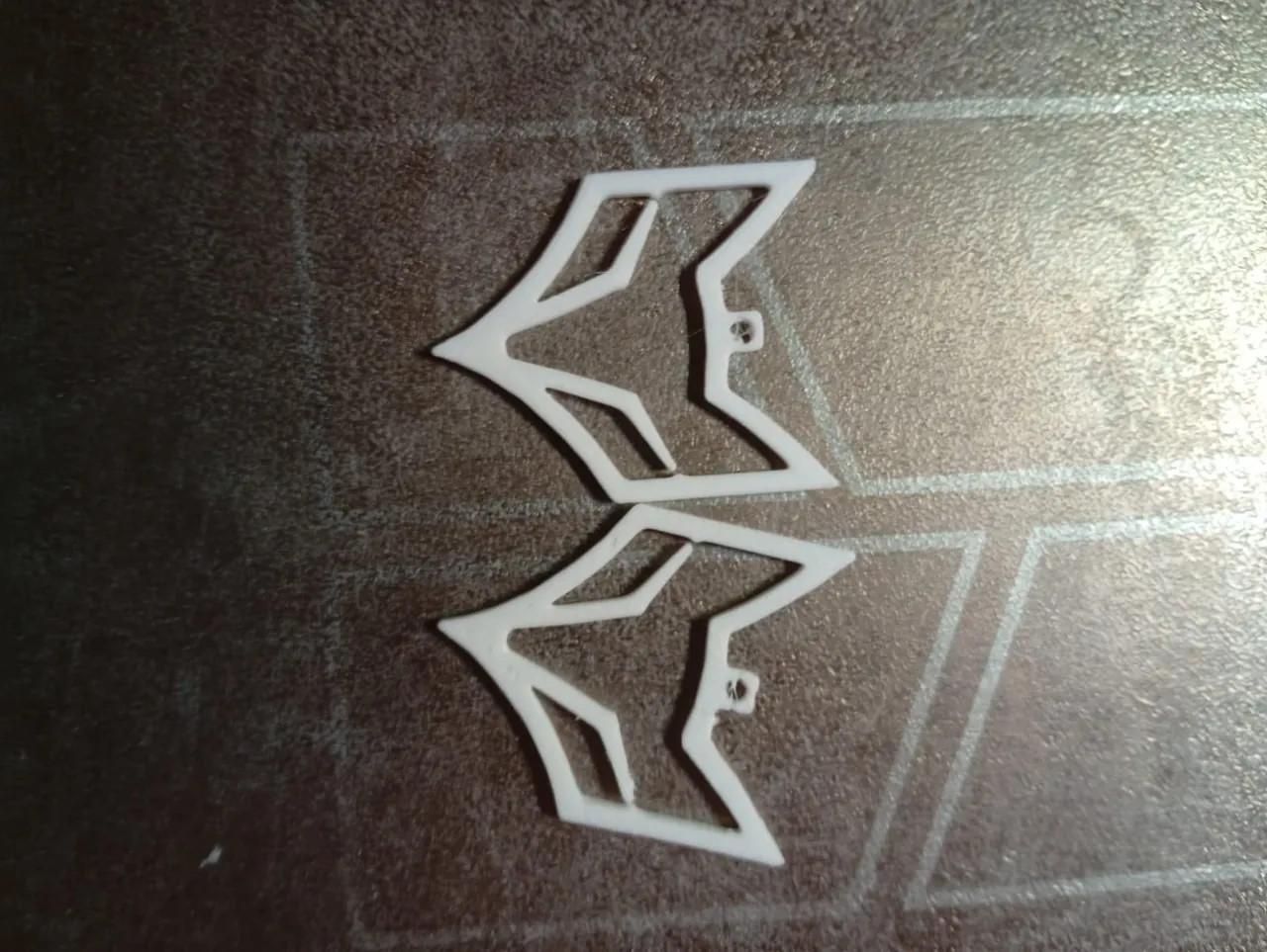 Fox earrings view 3