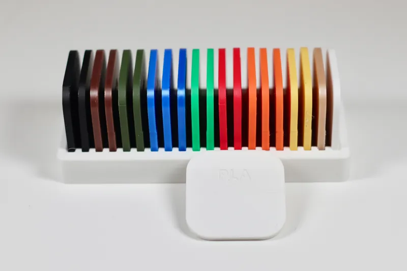 Filament Sample Tiles with holder (many samples) 