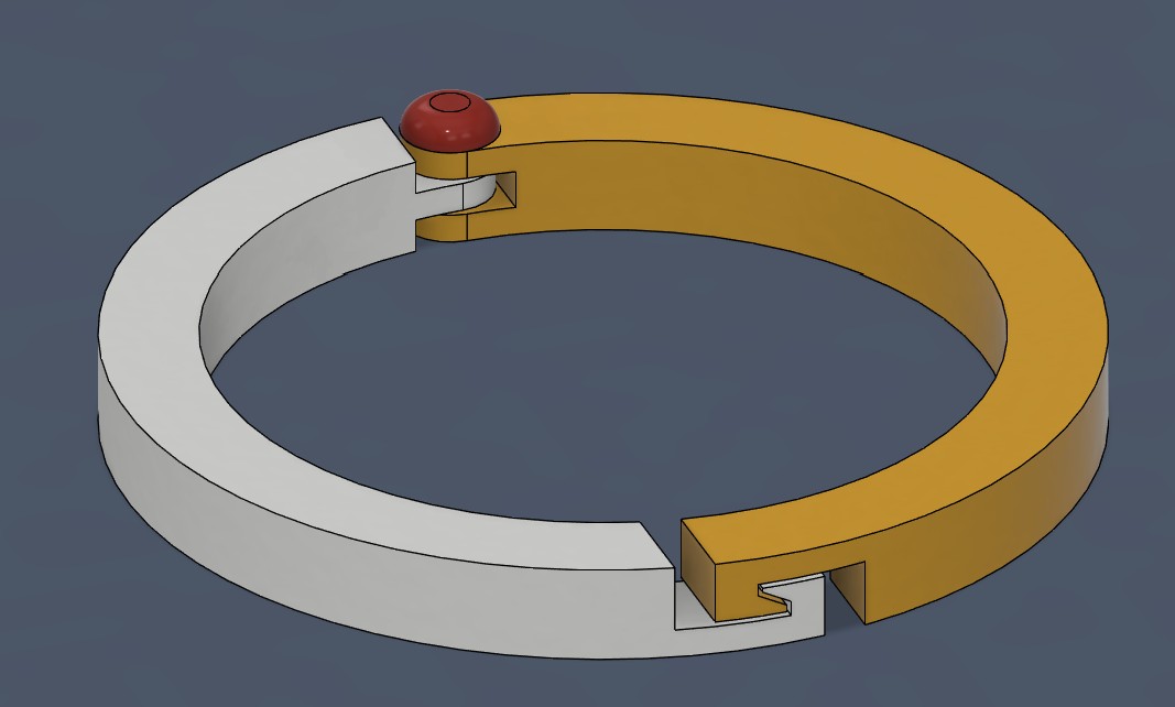 Miniatura 2 do modelo 3D Vorhang Halter V2