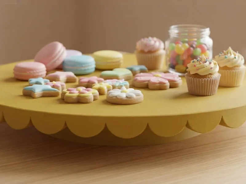 Scalloped Edge Dessert & Cake Stand
