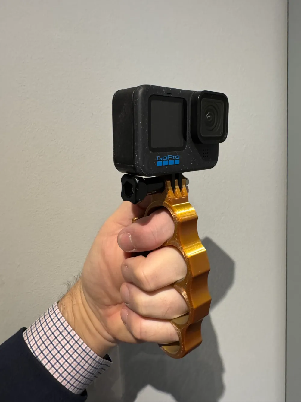 GoPro Mount/Handle - Secure Grip Remixed by SurreyGU7 - MakerWorld