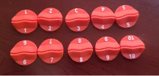 Numbered paper mini bases