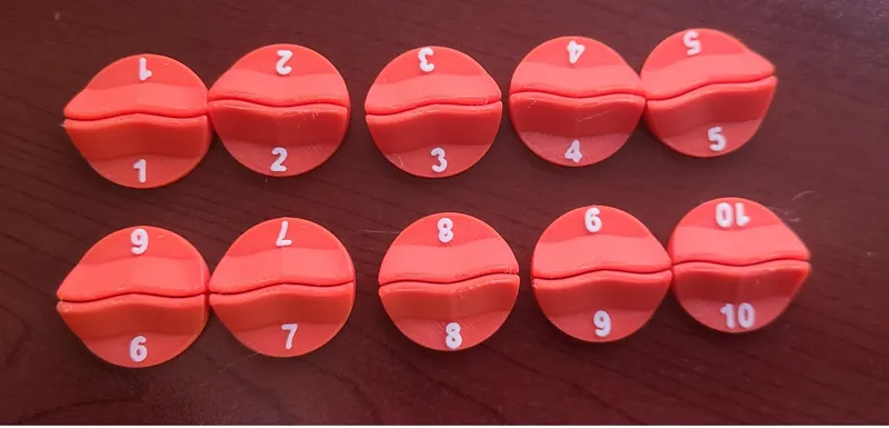 Numbered paper mini bases