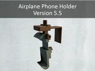 Support-Free Phone Mount for Airplane Tray Table