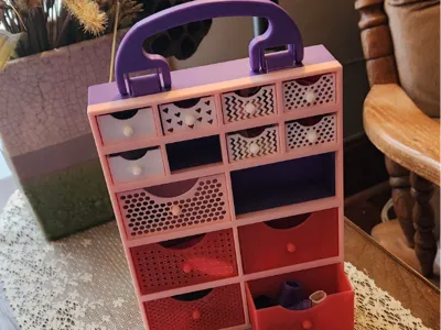 Doll clothing & shoe storage