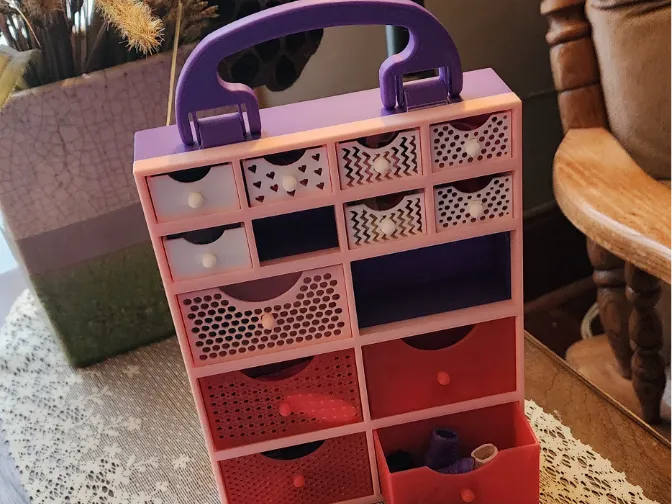 Doll clothing & shoe storage