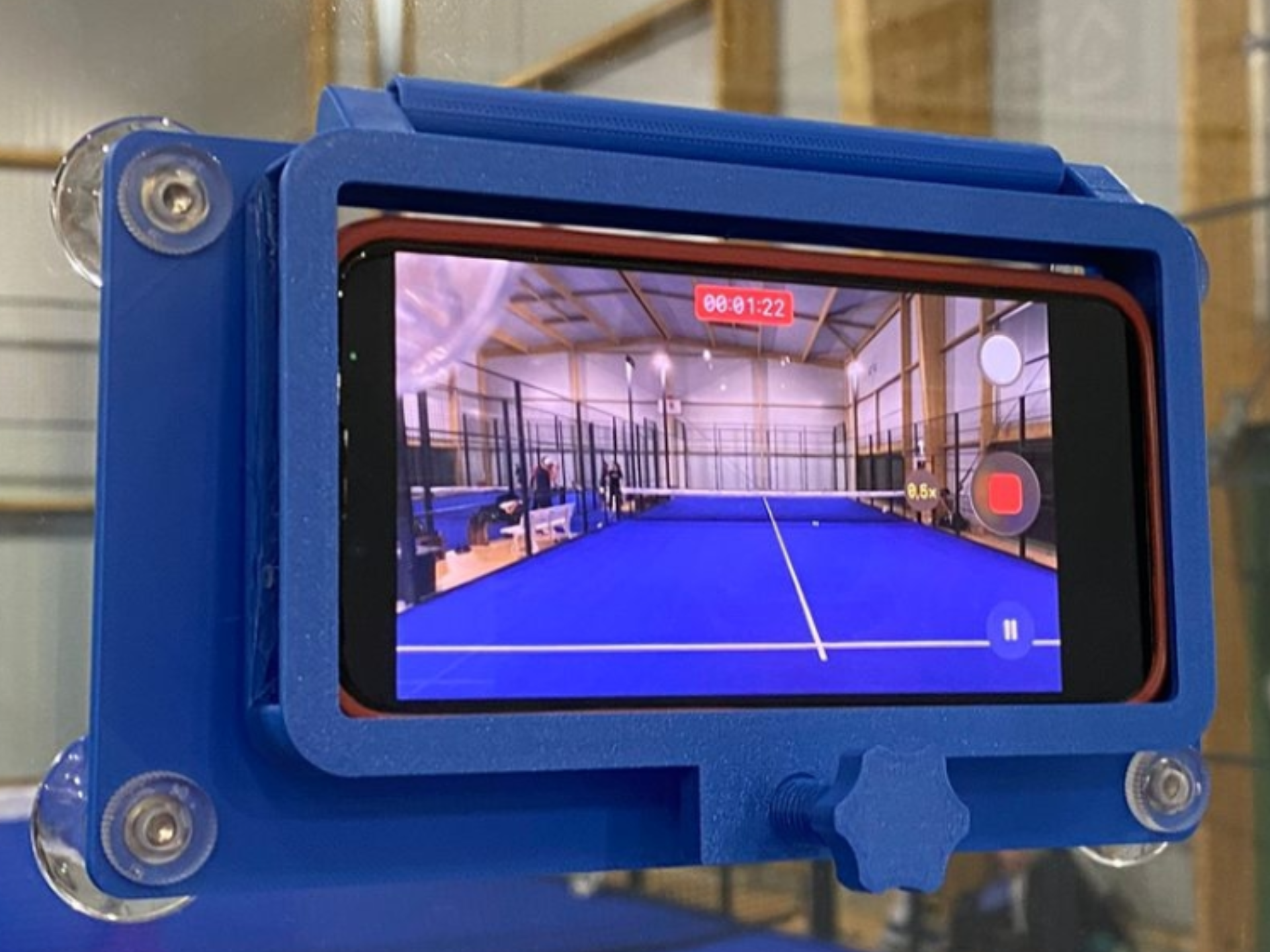 Parametric Phone Mount for Padel Glass courts