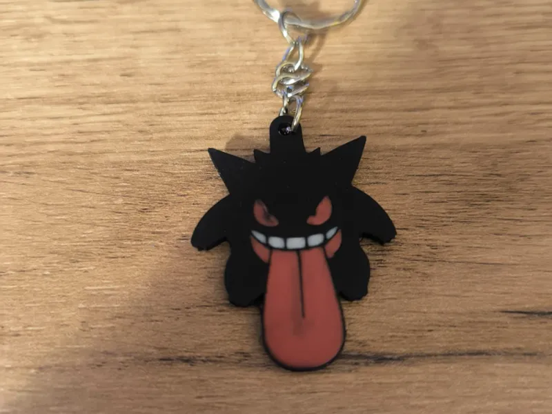 Gengar Pokemon Keychain – Ghost Type Charm