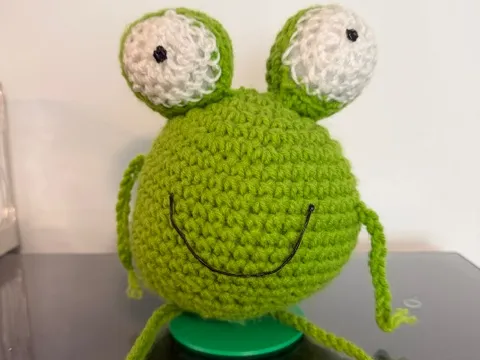 Crochet animal stand,       