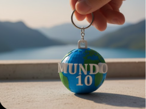 Chaveiro planeta mundo 10