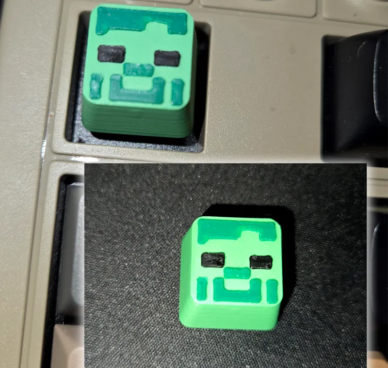 Minecraft Zombie Keycap - Cherry MX-Mechanical