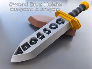 DnD Sword Dice Holder