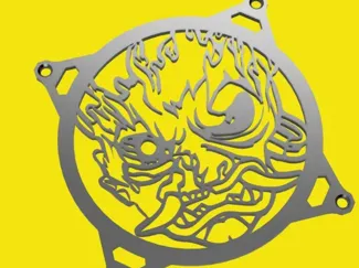 Cyberpunk 2077 Samurai logo fan cover 120mm
