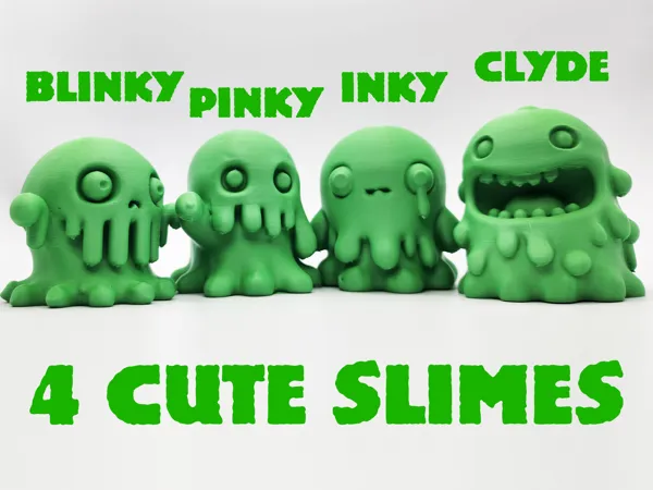 4 mignons petits slimes