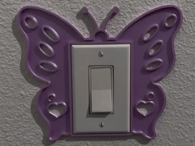 Butterfly Light Switch Plate