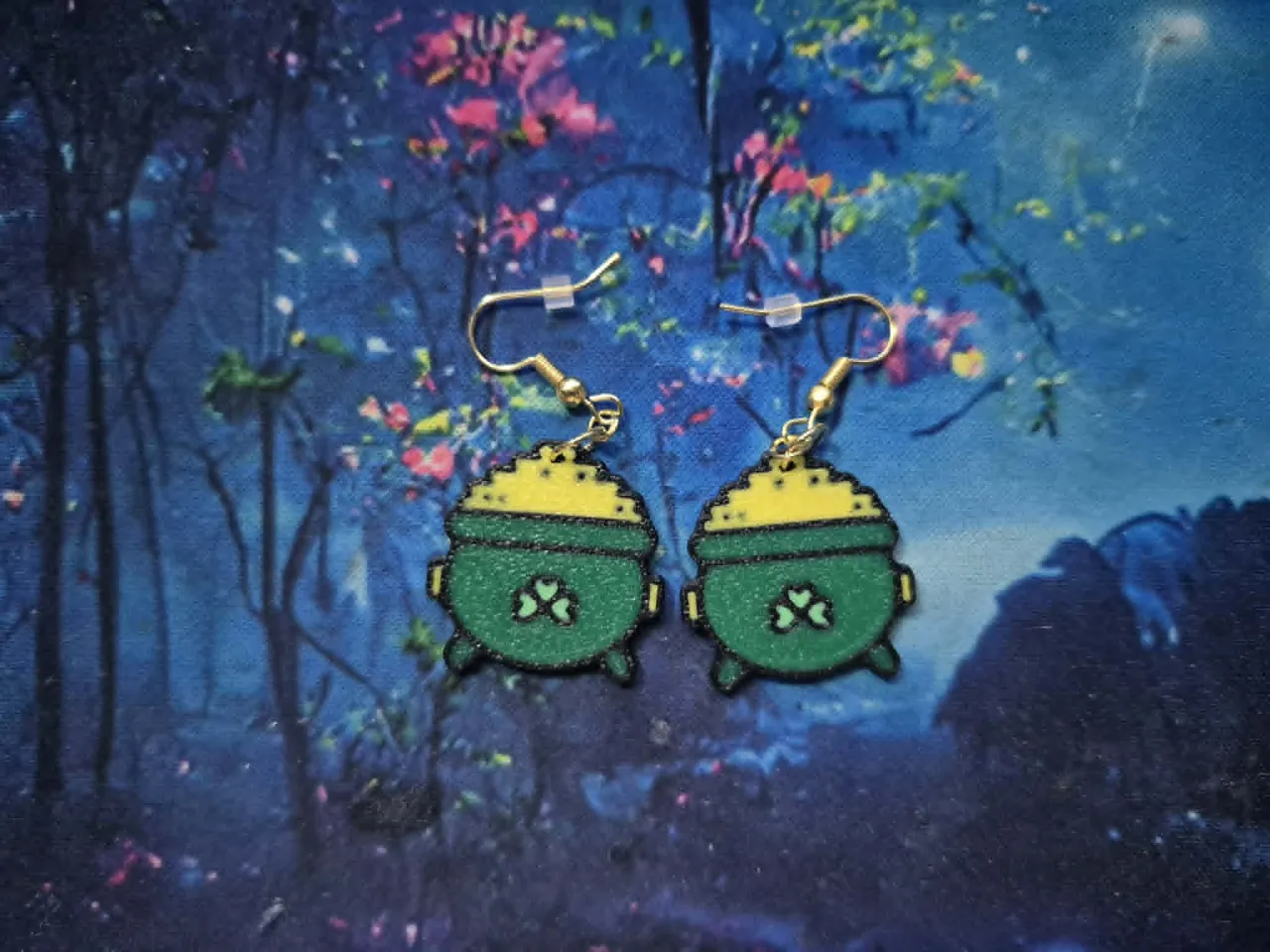 Pot of Gold Earrings view 2