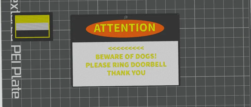 BEWARE of dog/please ring doogbell sign