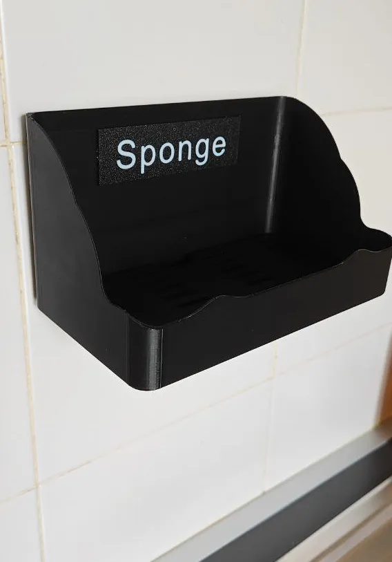 sponge holder with logo