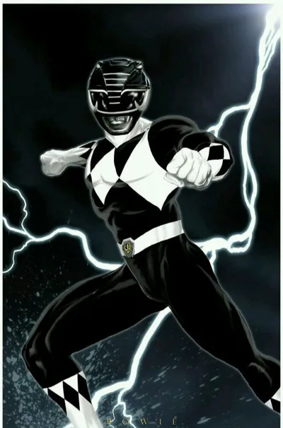 Mighty Morphin Power Rangers-Black Ranger HueForge